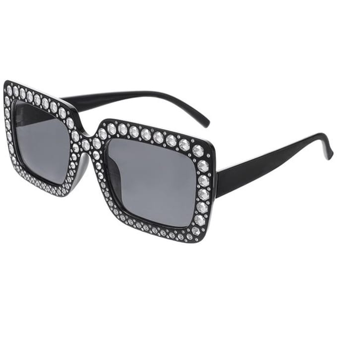 Allecto - Oversized zonnebril - Retro disco stijl - Unisex - Glitter