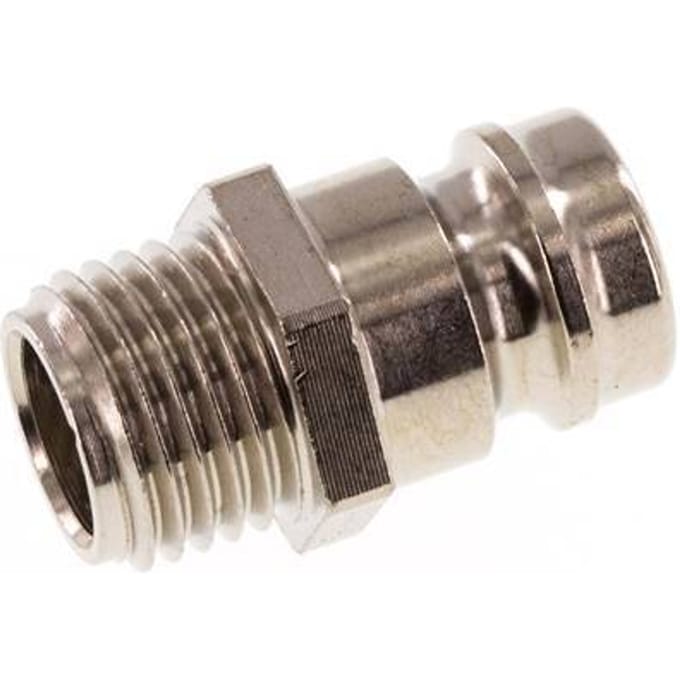 Messing DN 9 Tempereerkoppeling Insteeknippel G 1/4 inch Buitendraad [5 Stuks]