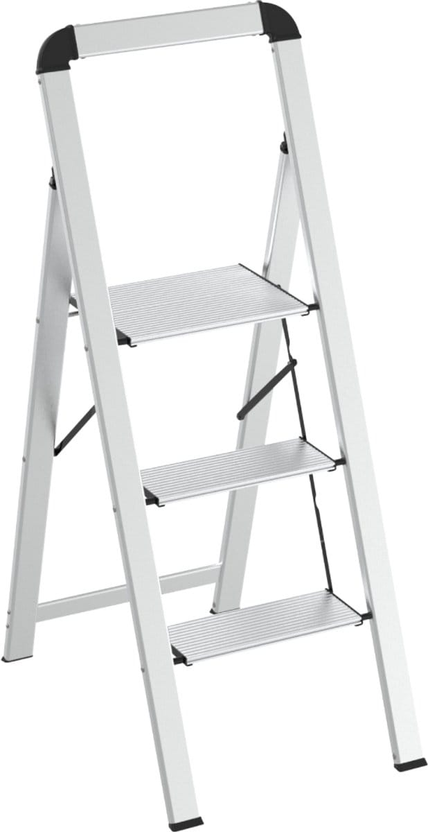 Escalo - Trapladder - Ultraslim - Aluminium - Inklapbaar - 3 treden