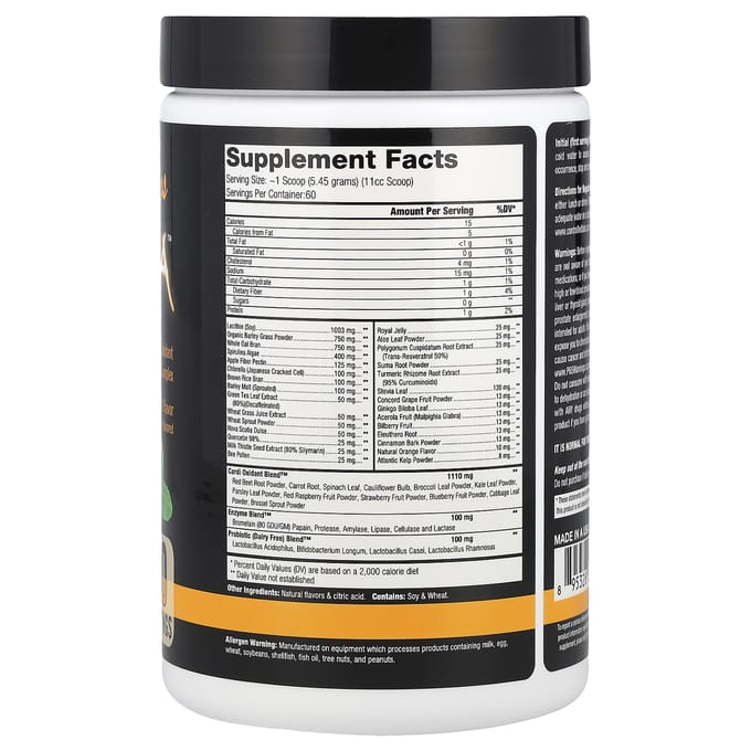 Controlled Labs, Orange OxiMega, Groen Oxidant Complex, Spearmunt, 11,53 oz (327 g)