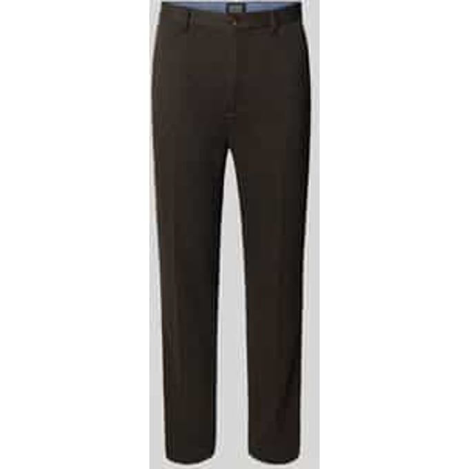 Stoffen broek met achterzakken