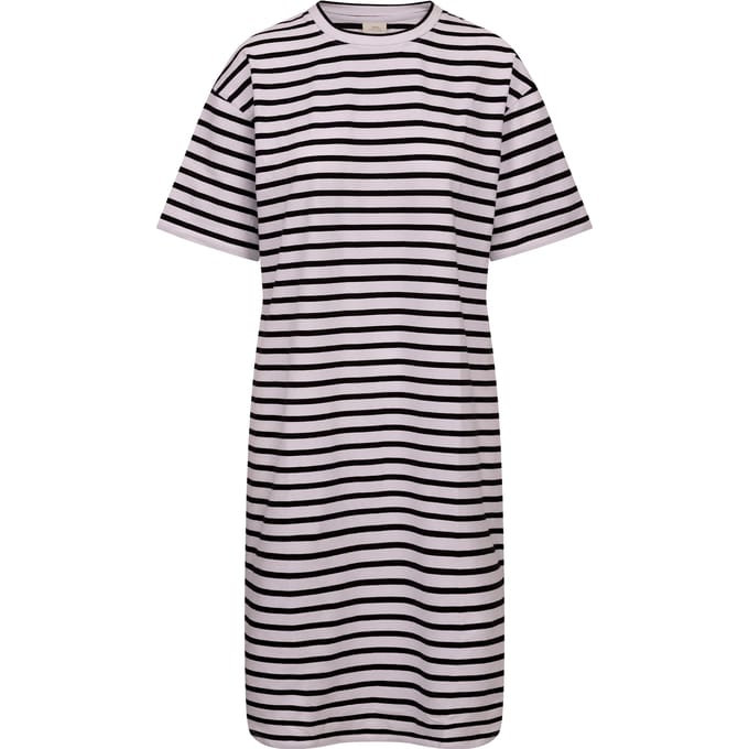 Trespass Dames Elayna T-Shirt Jurk (Zwart/Wit)
