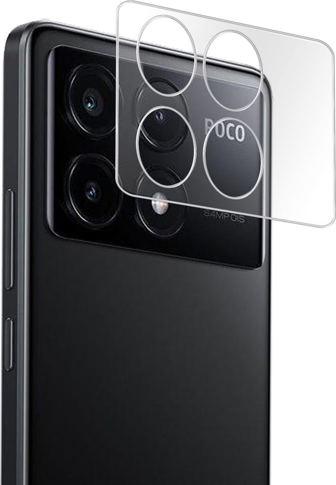 Camera Lens Protector - Geschikt voor Xiaomi Poco X6 Pro - Extra Sterk - Gehard Glas - Camera Screenprotector - Beschermglas - Tempered Glass - Screen Protector
