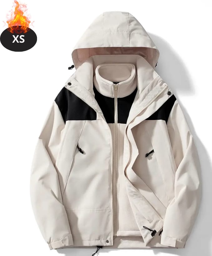 Nivard Skipak - SkiBroek - Skijas - Ski Suit - Wintersport - Dames - Winter - Warm Fleece - Wit - Maat XS