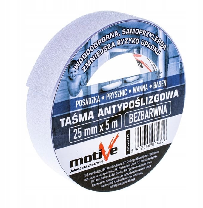 Antisliptape Transparant Douchebak Zwembad 25mm x 5m