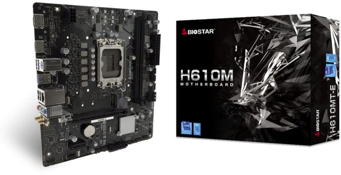 Biostar H610MT-E moederbord Intel H610 LGA 1700 micro ATX