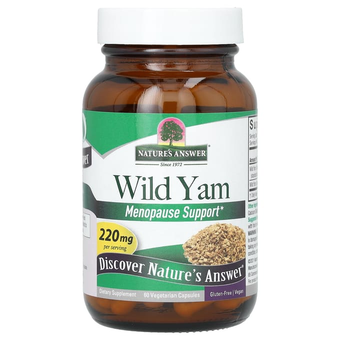 Nature's Answer, Igname Sauvage, 220 mg, 60 Gélules Végétales