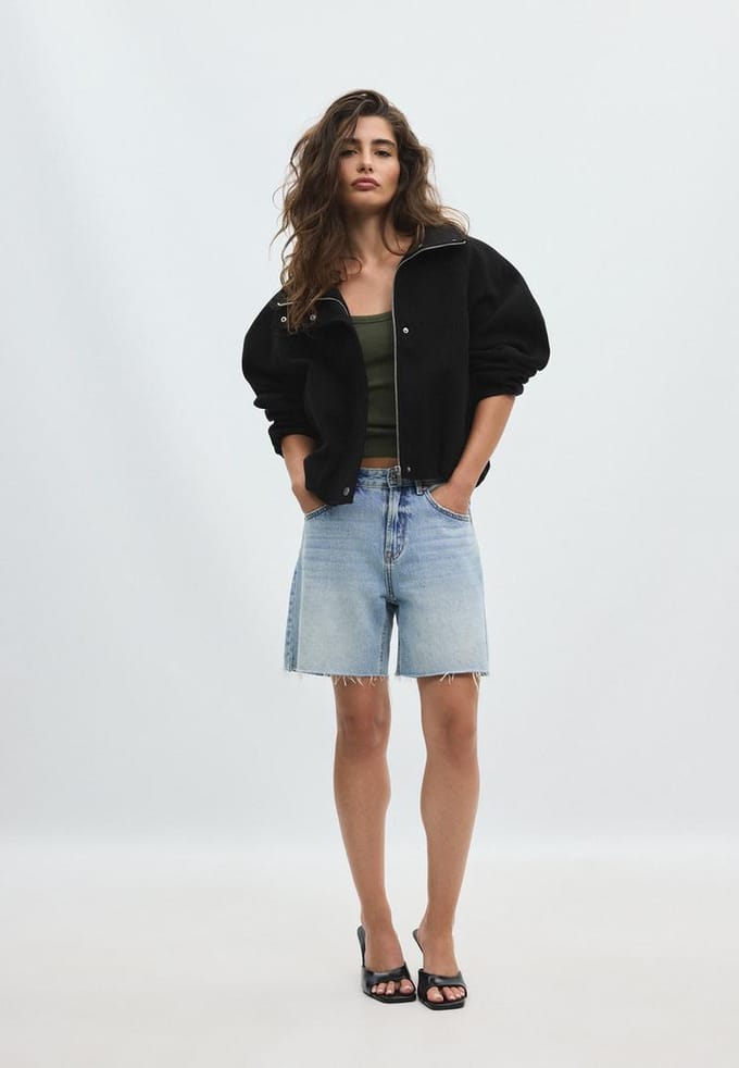 Stradivarius Jack met ballonmodel en zachte touch  Zwart M
