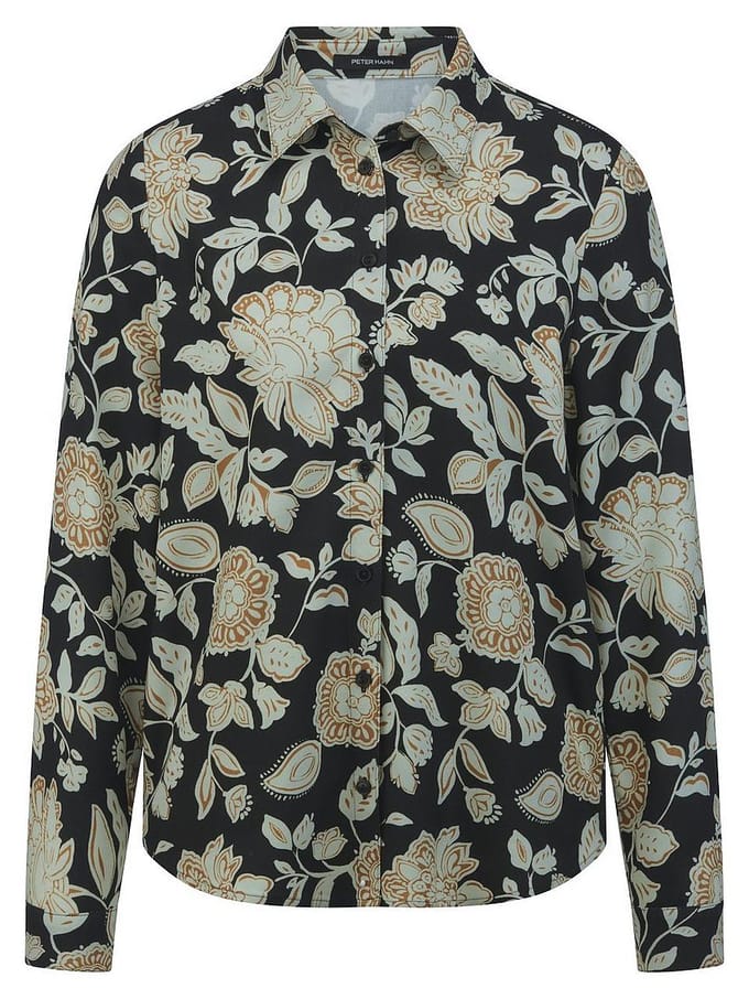 Blouse Van Peter Hahn zwart