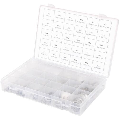 KS TOOLS assortiment aluminium afdichtringen M5-28 300-delig - 970.0160