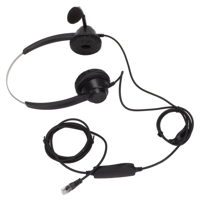 H360DRJ9MV RJ9 Kantoorheadset Binaurale Telefoonheadset met Instelbaar Luidsprekervolume en