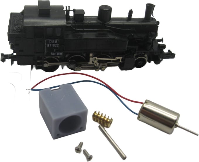 micromotor NF022G N ombouwset voor Fleischmann BR 80 (DB DR DRG), BR 81, RAG D727, u.a.