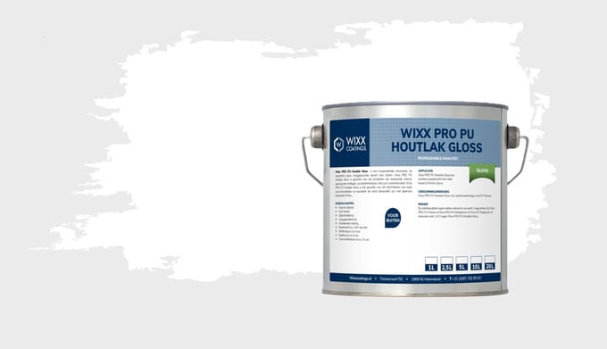 Wixx PRO PU Houtlak Gloss - 5L - Wit