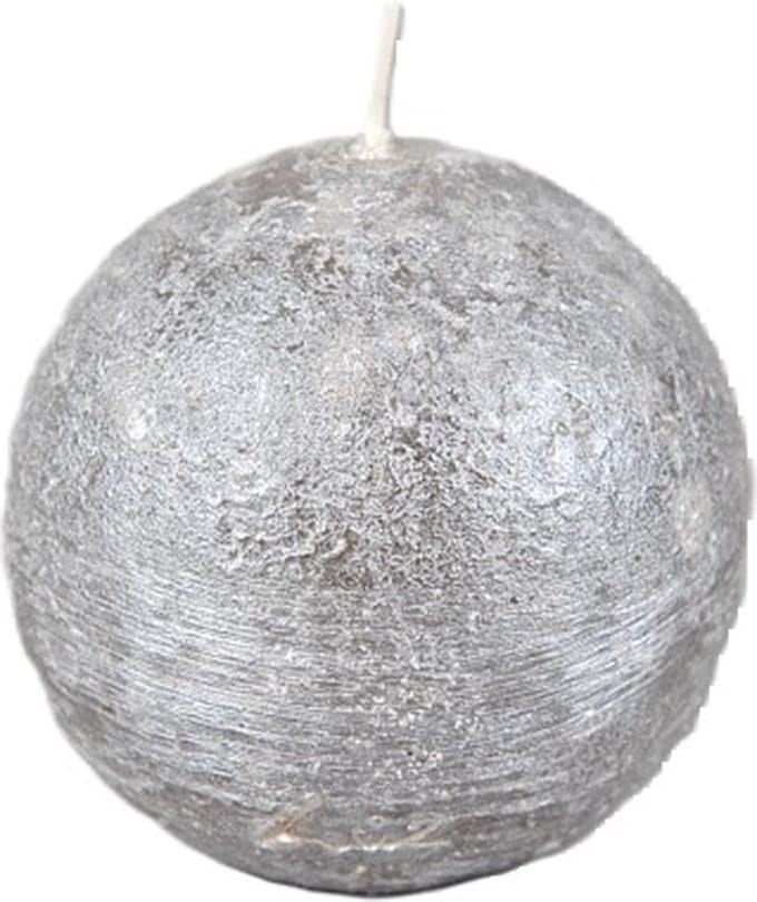 Rasteli Luz Your Senses Metal Kaars-Bolkaars Zilver D 8 cm Per 2 stuks