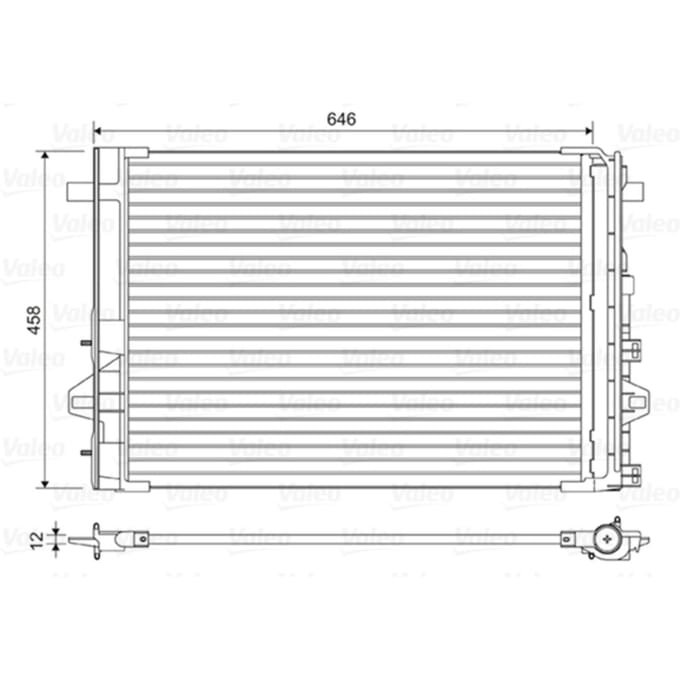 Condensator, airconditioning VALEO 814035