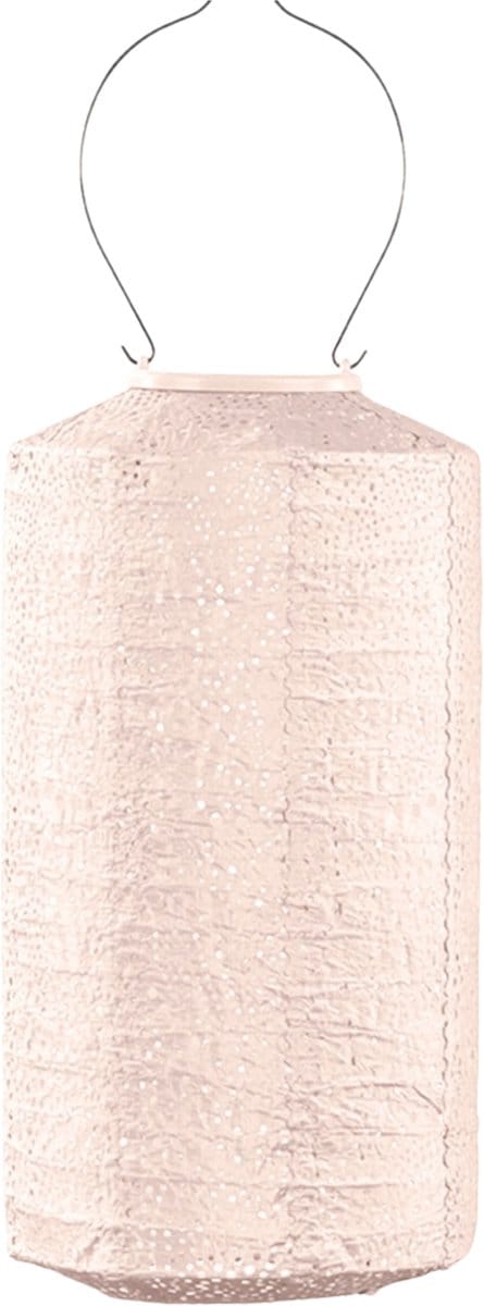 Lumiz Solar Tuinverlichting - Lampion - Cylinder - 18 cm - Soft Blush