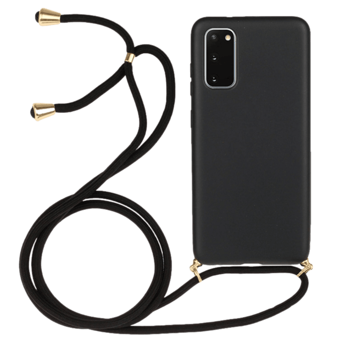 Mocaa Samsung Galaxy S20 Telefoonhoesje met Koord Zwart