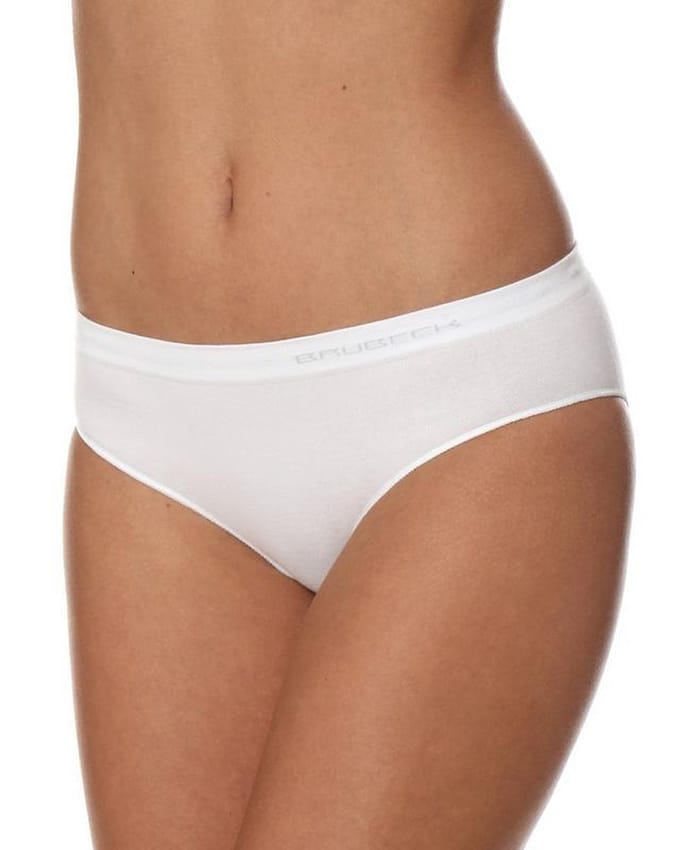 Brubeck Dames Ondergoed Hipster - Naadloos Elastisch katoen - Wit - S