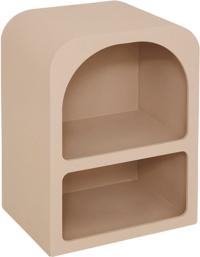 Atmosphera Soleya Nachtkastje 2 vakken - L40xD30xH55cm - Beige