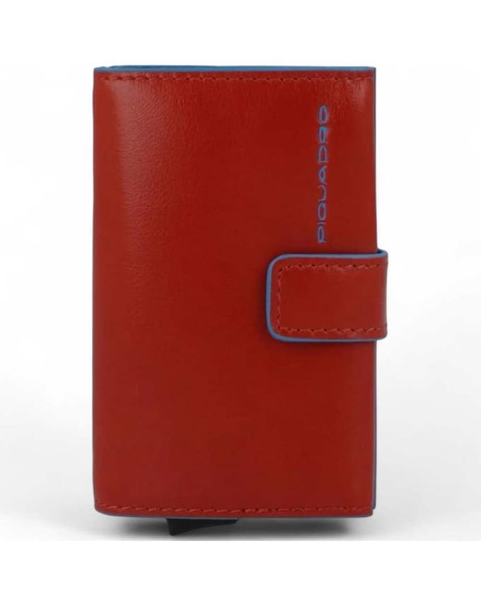 Piquadro Blue Square Unisex Bruin lederen kaarthouder - PP5649B2BLR-CU4