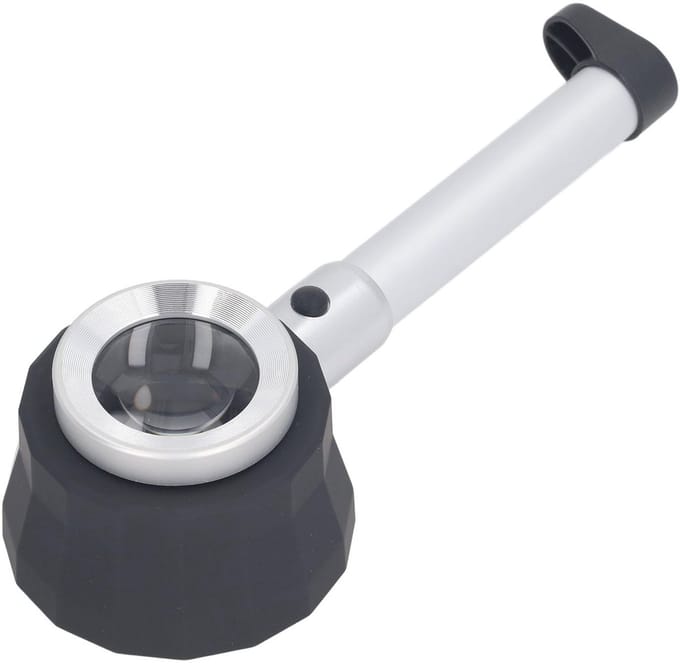 Dailygoods - Vergrootglas met Licht, 45x Handheld Vergrootglas voor Lezen en Inspectie