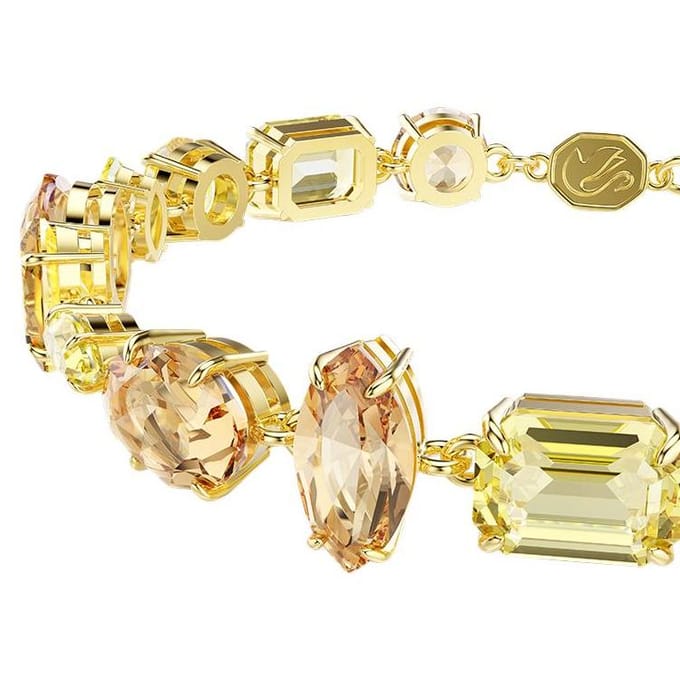 Halsketting met Swarovski kristallen 5718072 Yellow|F|Box (Random Color) blue