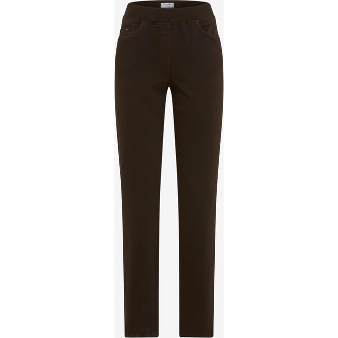 Raphaela by Brax Dames Jeans  Style CARINA DARK CHOCOLATE, denim donkerbruin, maat 48