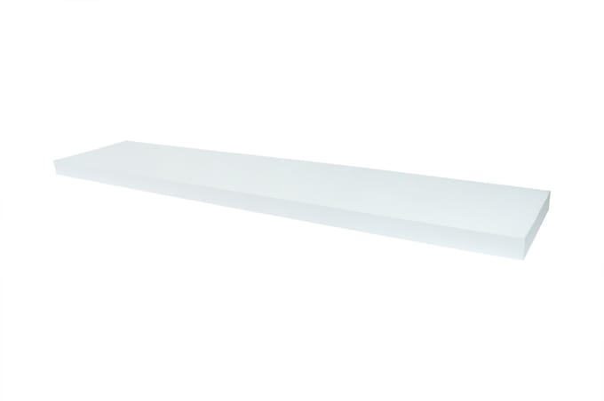 Zwevende Wandplank 118 x 24 cm Wit | Per Stuk