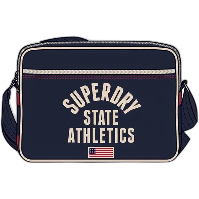 Superdry Retro Alumni Crossbody Schoudertas eclipse navy