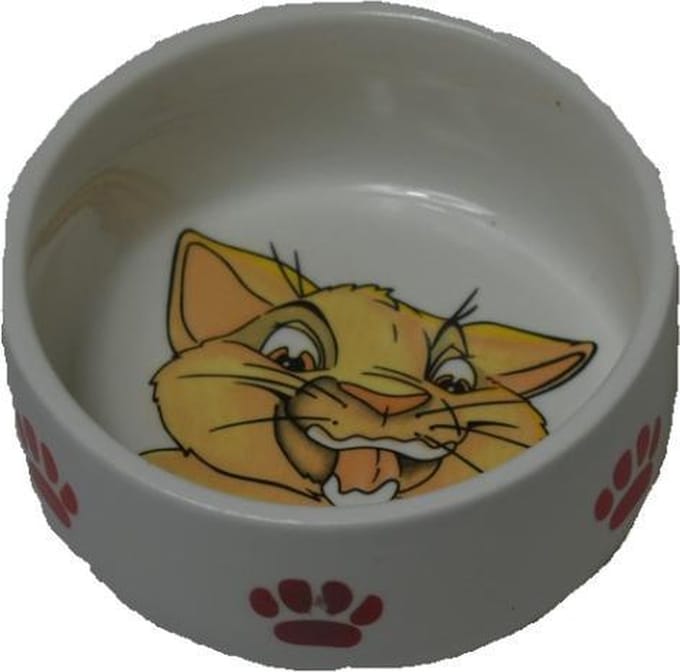 Kattenvoerbak- met design-Animal king