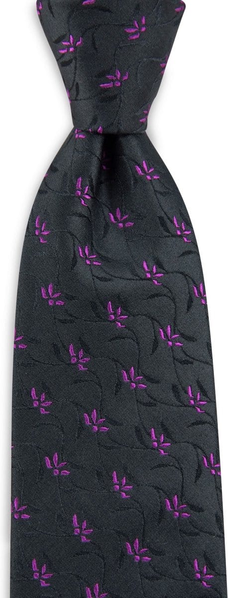 We Love Ties - Stropdassen - Stropdas Lilly Allen - zwart / fuchsia