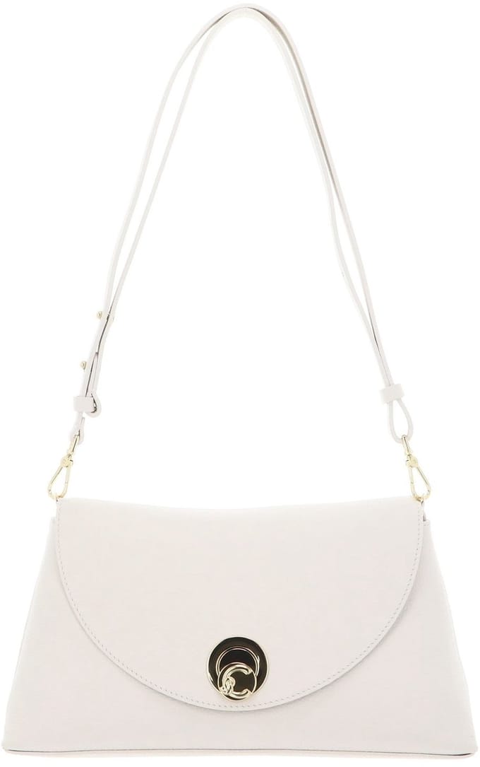 Coccinelle Nikla - Schoudertas 30 cm (pearl/cognac)