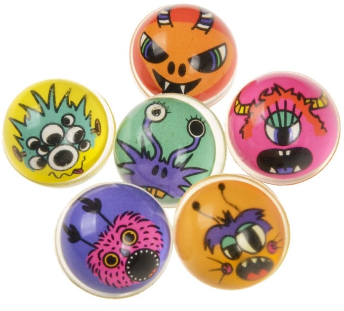 Duckiez stuiterbal Monster 32Mm - 1 stuk