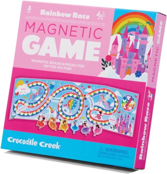 Crocodile Creek magnetisch spel regenboog race educatief speelgoed 5+.