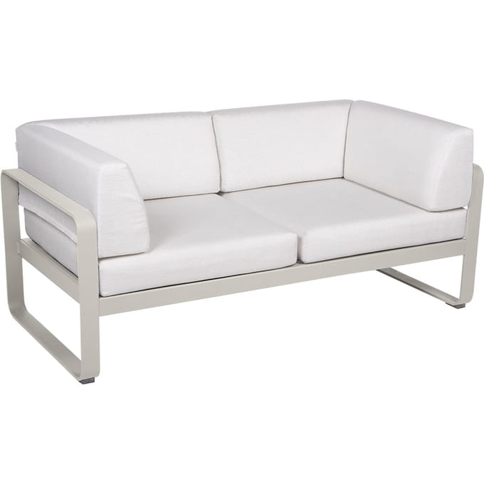 Fermob BELLEVIE club sofa 2 zits - A5 leemgrijs - 81 witgrijs