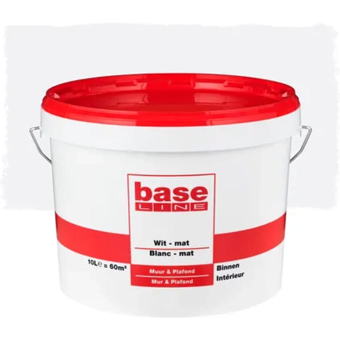 Baseline Muur & Plafond Muurverf - Mat - Wit - 10l
