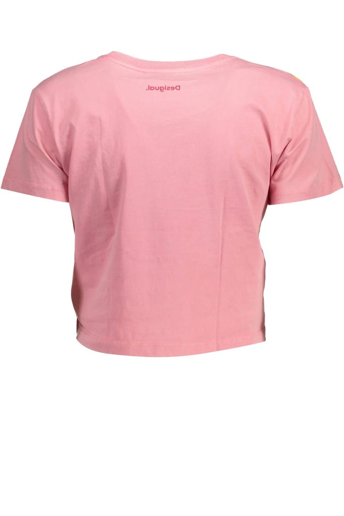 Geprinte Crop Tee met Korte Mouwen Casual Top