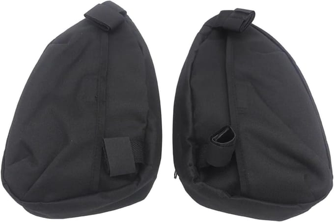 Motorfiets Frame Tas - Gereedschapstas Motor - Opslag Motor - Waterdicht Zeildoek - One Size - Zwart