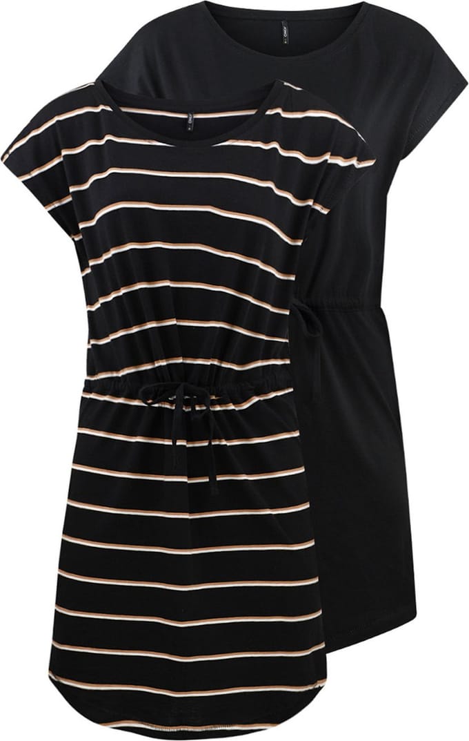ONLY - ONLMAY LIFE S/S DRESS 2 PACK NEW JRS - Meisjes - Mini jurken