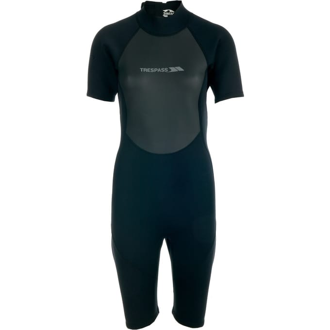 Trespass Dames/Dames Scubadive Kort Wetsuit (Zwart)