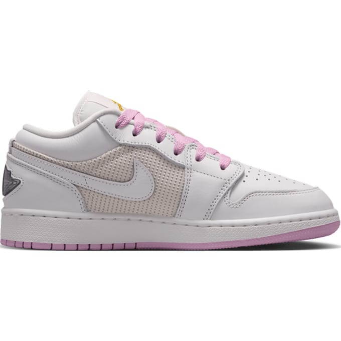 Jordan AJ1 Low Kindersneakers - Wit - Maat 35.5 - Mesh/Synthetisch