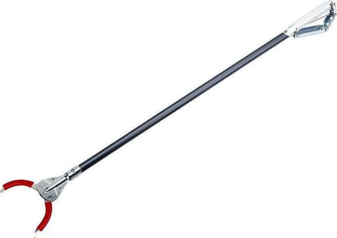 Afvalgrijper 75 cm met metalen bekken