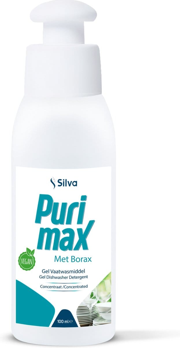 Silva - Purimax - Gel Vaatwasmiddel - 100ml - Glansspoelmiddel - Vegan