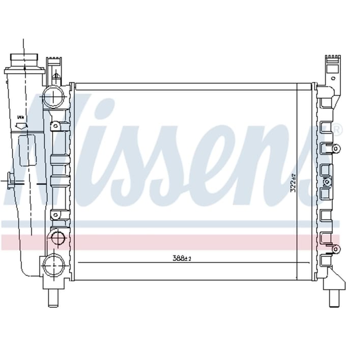 Radiator, motorkoeling NISSENS 61940