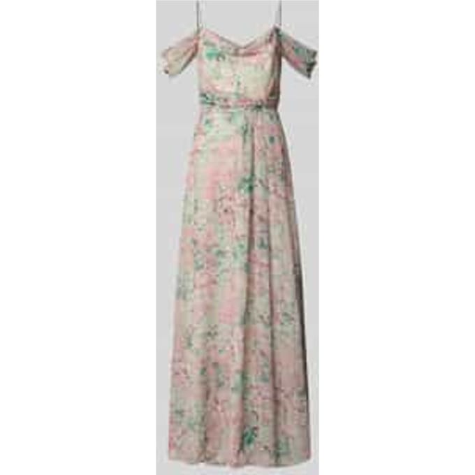 Avondjurk in off shoulder-look