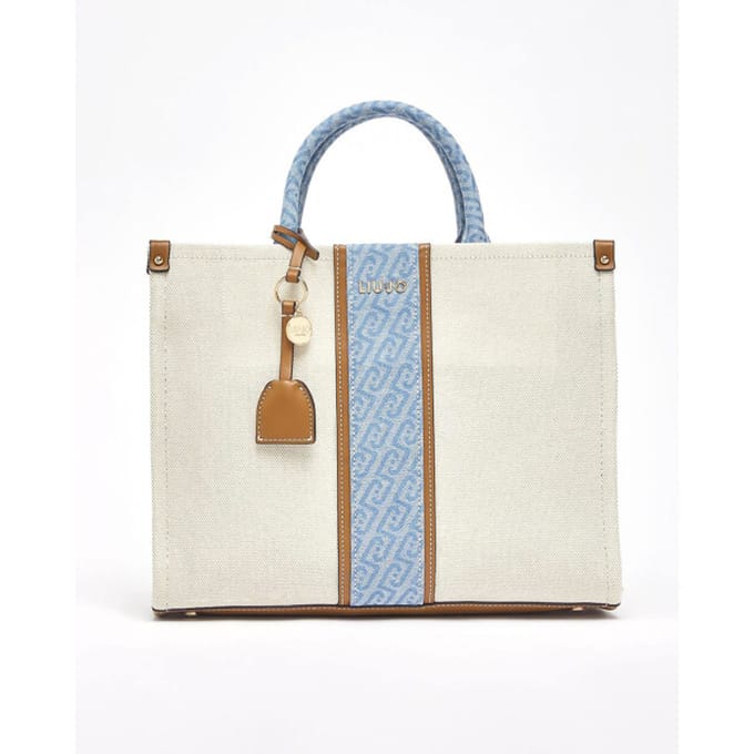 LIU JO handtas schoudertas Ridhi Tote Bag Neutro / Denim beige