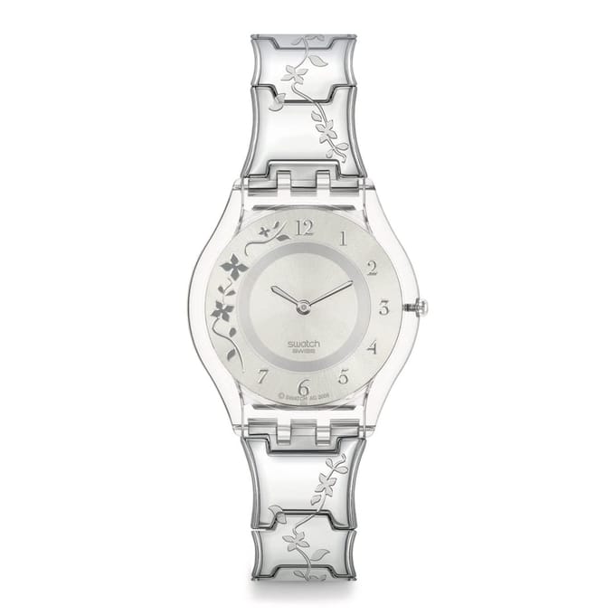 Montre-bracelet Swatch CLIMBER FLOWERY Core SS08K100G white