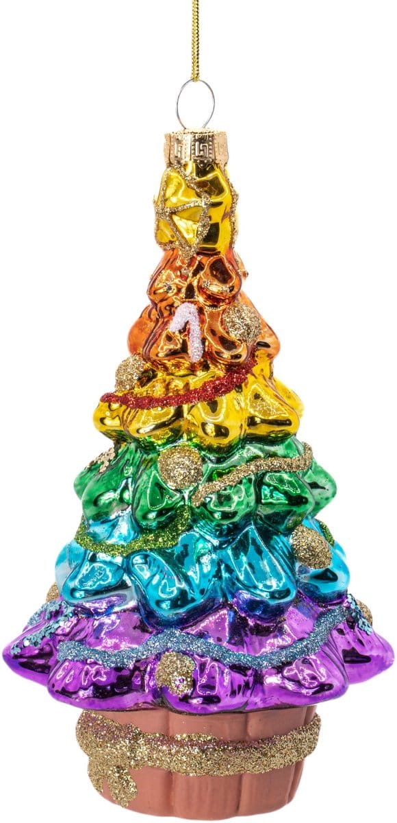 Regenboog kerstboom kerstbal - Sass & Belle