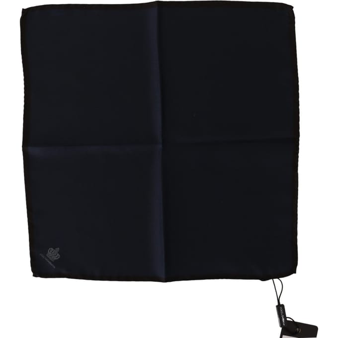 Zwarte Vierkante Zijden Sjaal 100% Silk