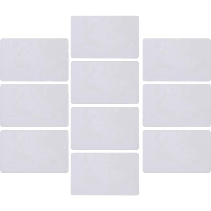 Lot de 10 cartes RFID intelligentes 13,56 MHz, bloc 0, inscriptibles, UID, modifiables white